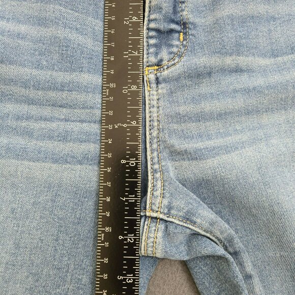 LOFT Women 12/31P High Rise Light Wash Distressed Skinny Jeans - Picture 11 of 13